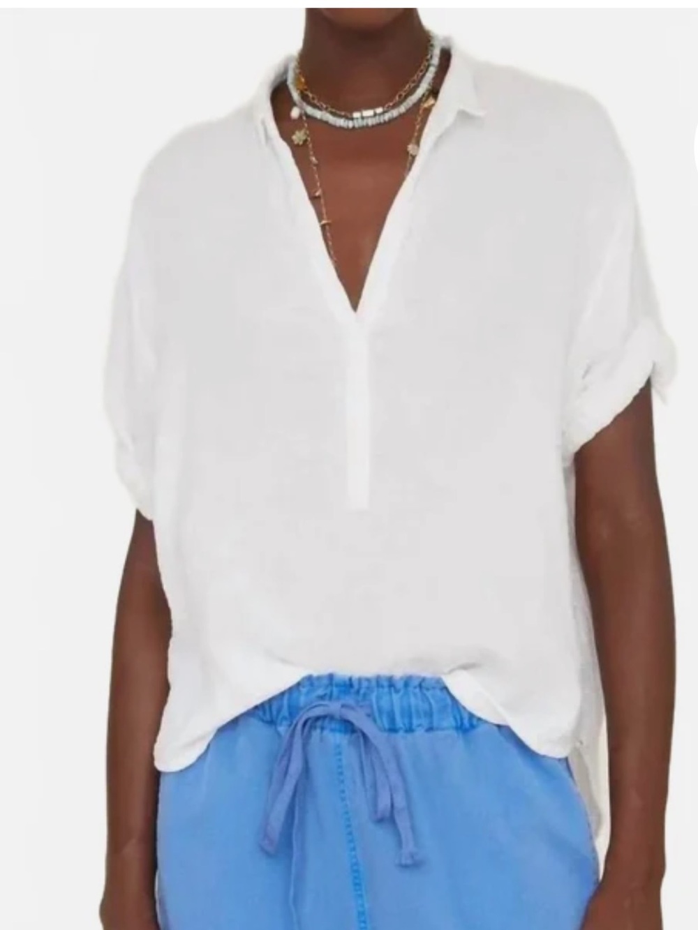 XIRENA Cruz Relaxed 100% Cotton Gauze Top. XS - Picture 9 of 9
